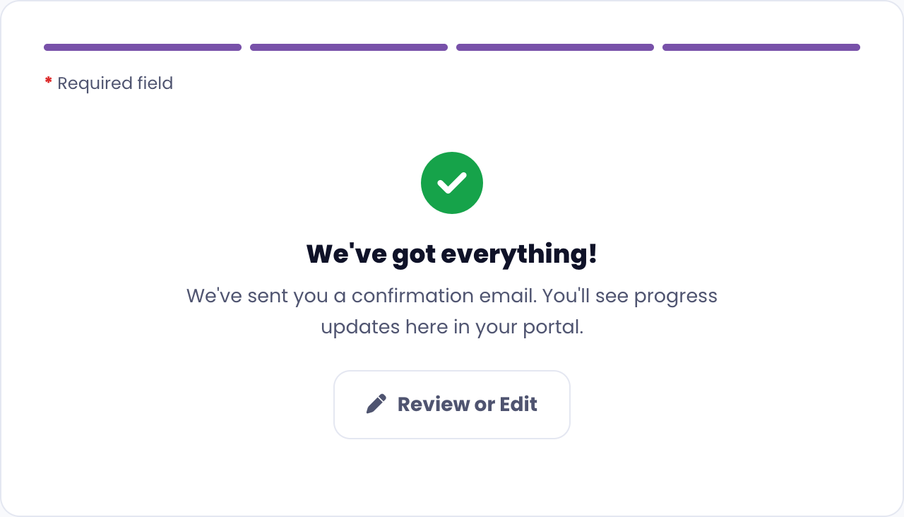 Content Submission Form screenshot